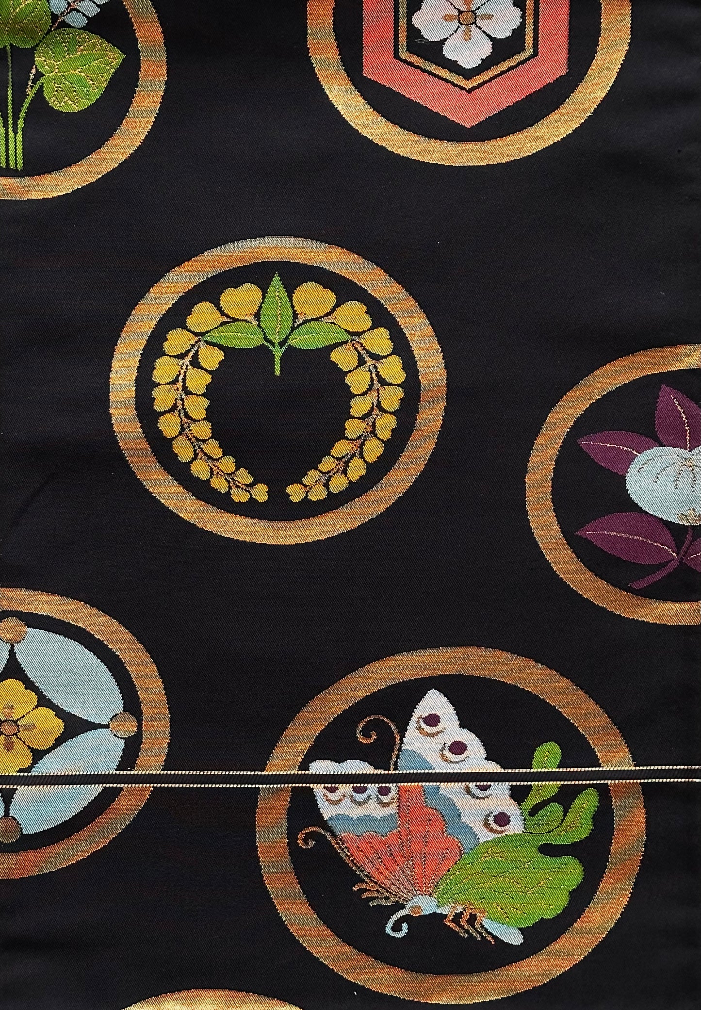 Black & Gold Zentsu Fukuro Obi