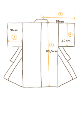 Maan sävyt Sarasa Vintage Haori