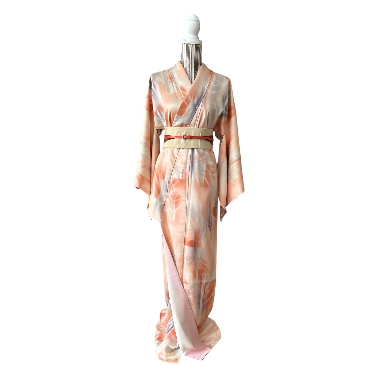 Vintage-pastellivärinen bambukimono
