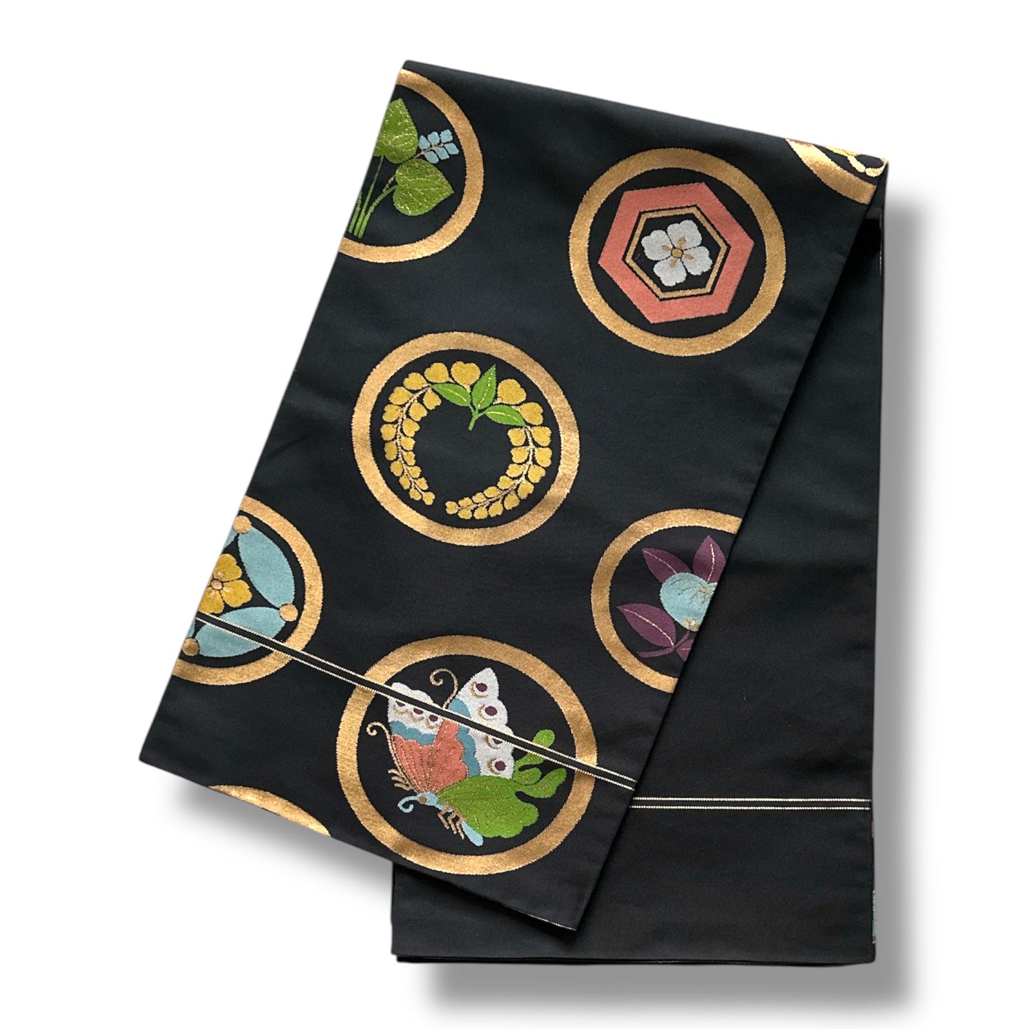 Black & Gold Zentsu Fukuro Obi