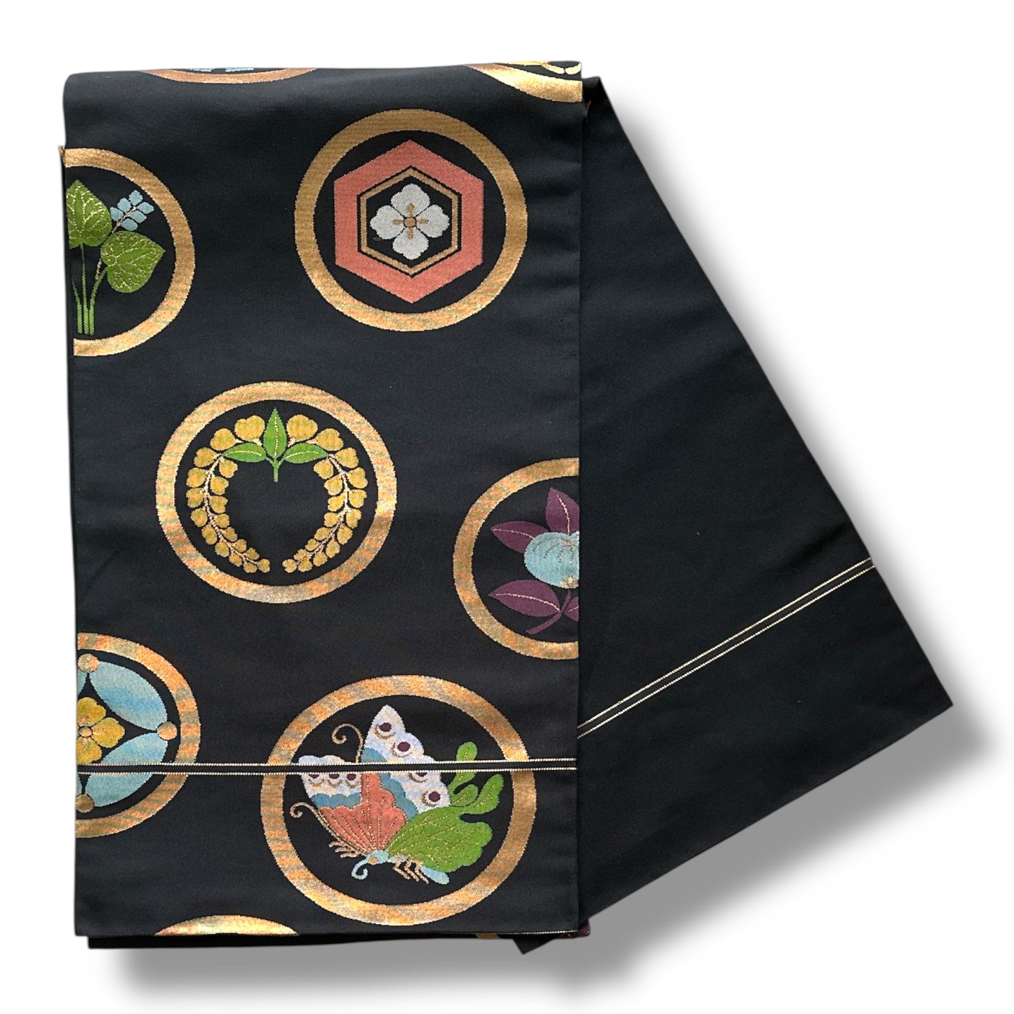 Black & Gold Zentsu Fukuro Obi