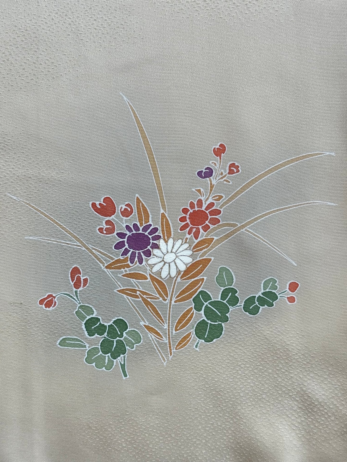 Kimono cu flori bej