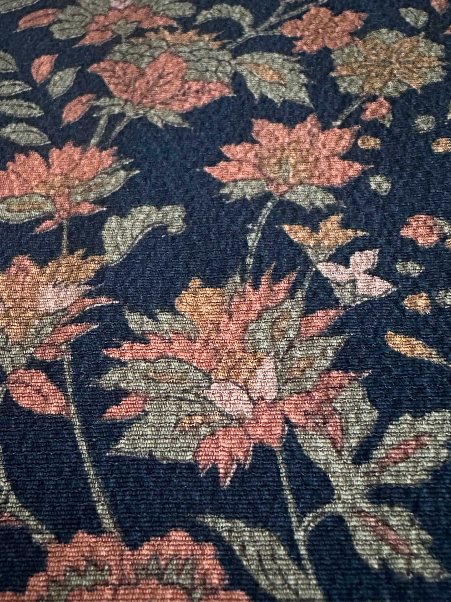 Kimono Komon Floral Albastru Indigo