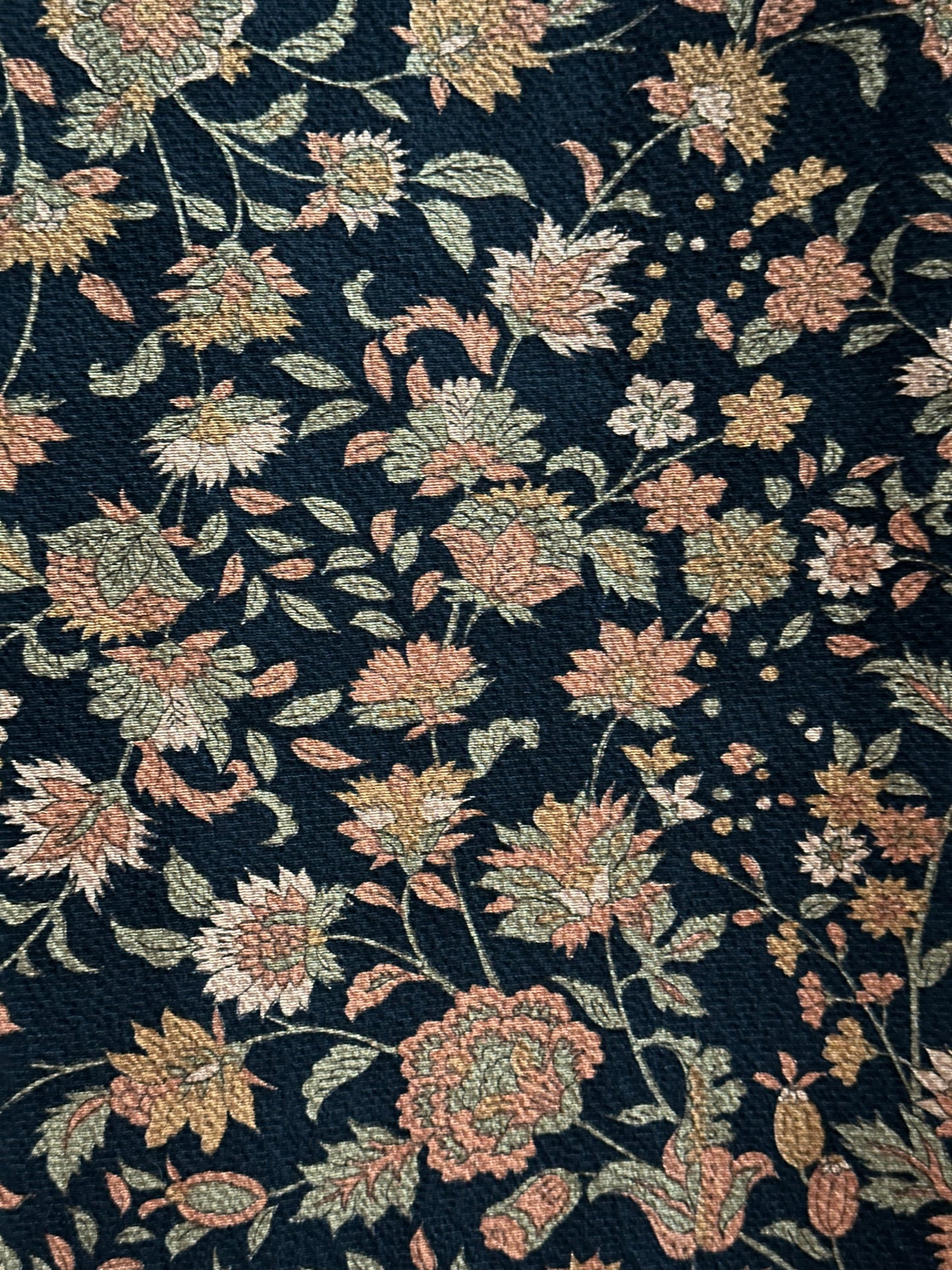 Kimono Komon Floral Albastru Indigo