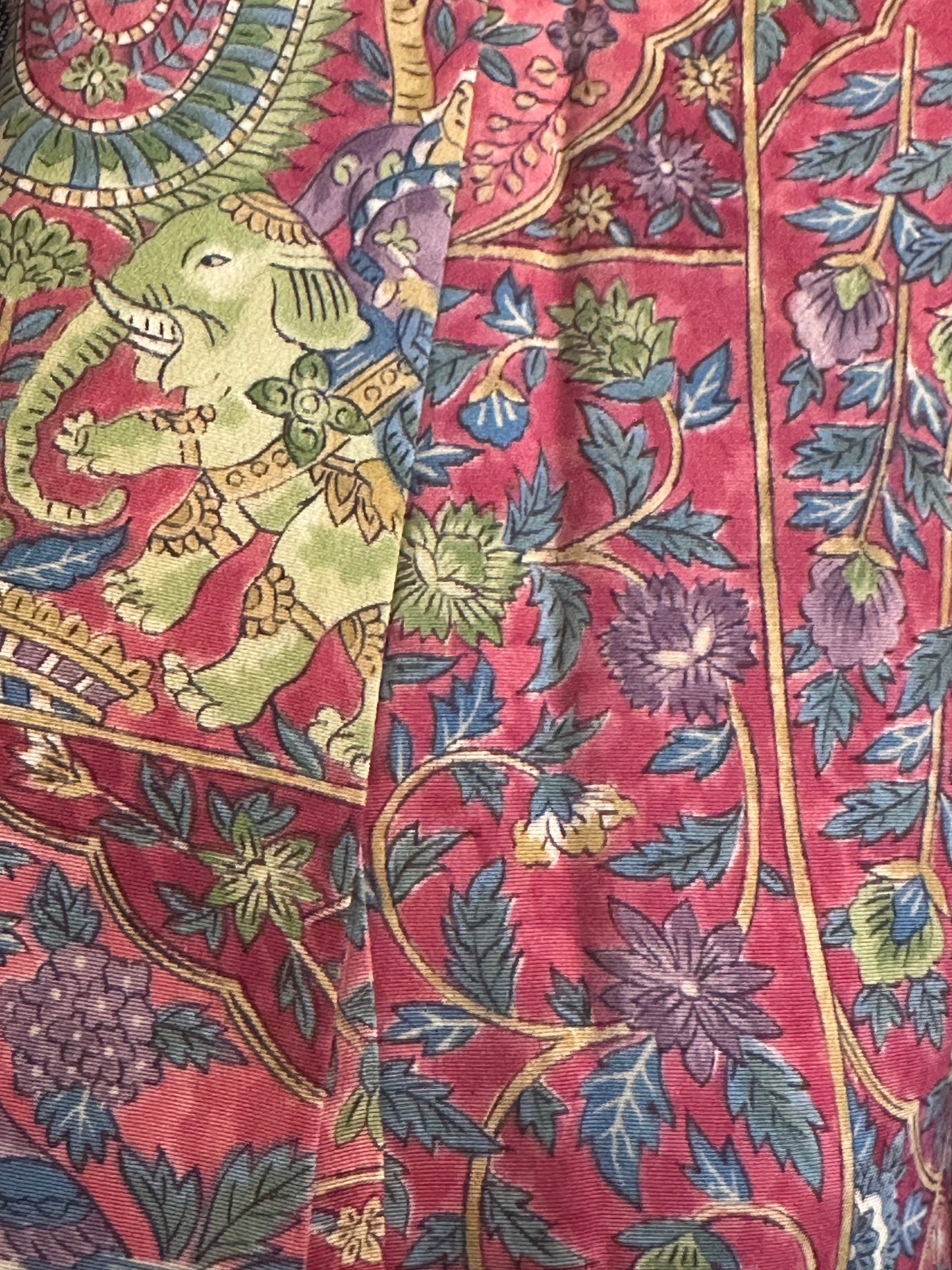 Kimono cu elefant și păsări exotice