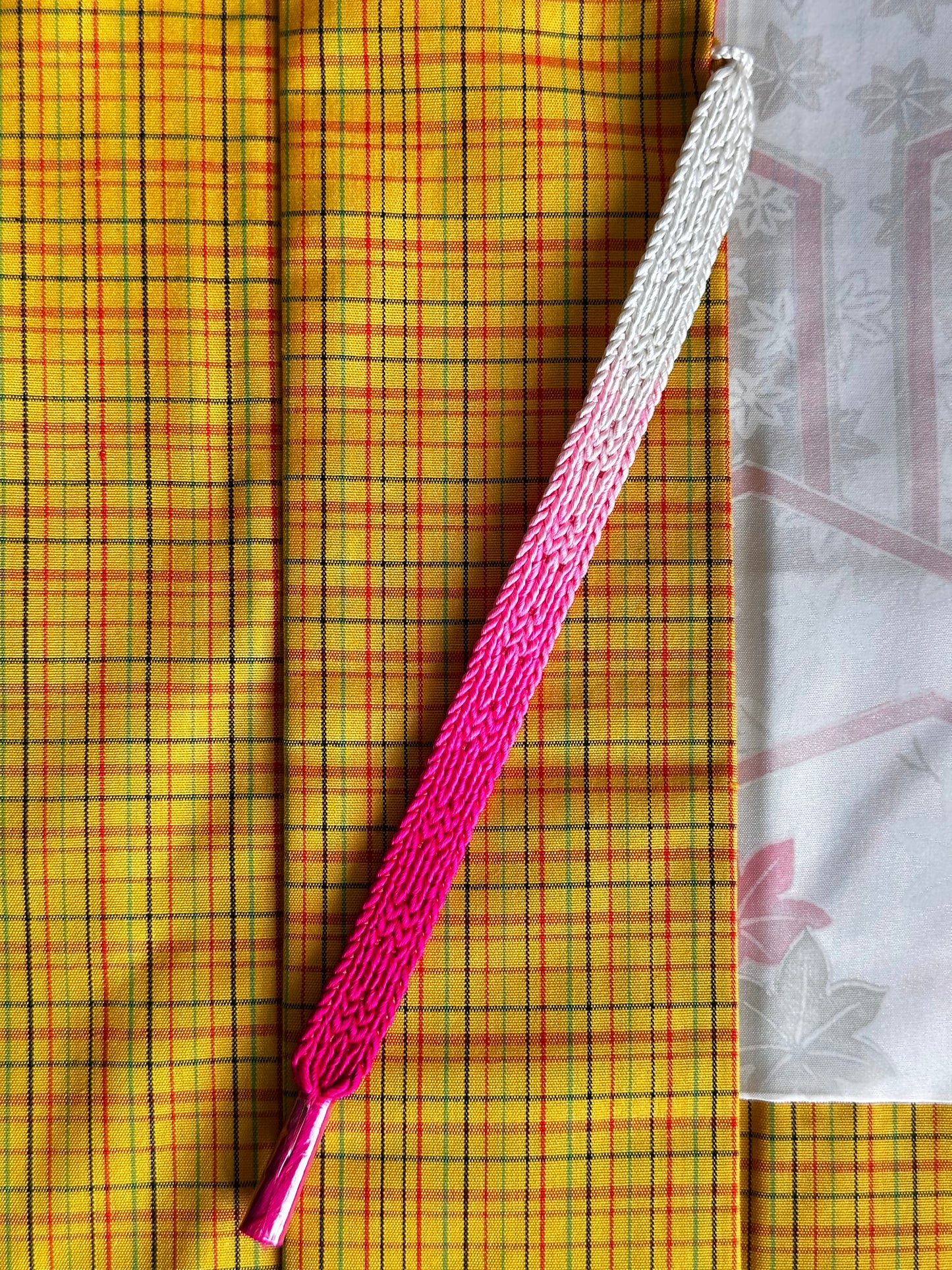 Pehmeä Pongee Yellow Haori