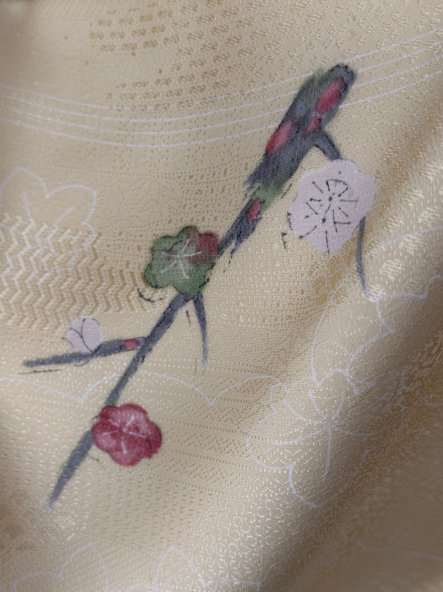 Lemon Blossom Komon Kimono