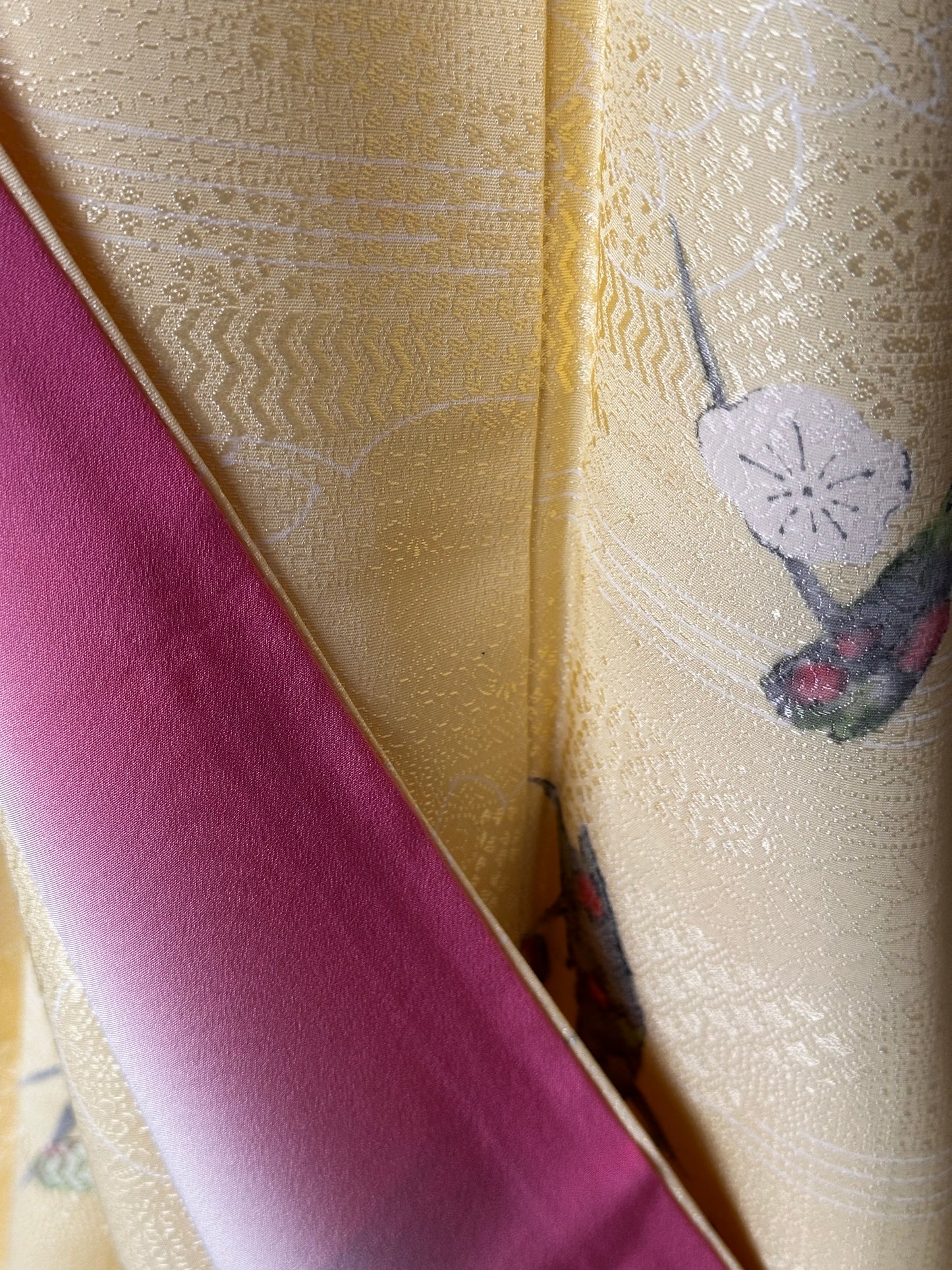 Lemon Blossom Komon Kimono