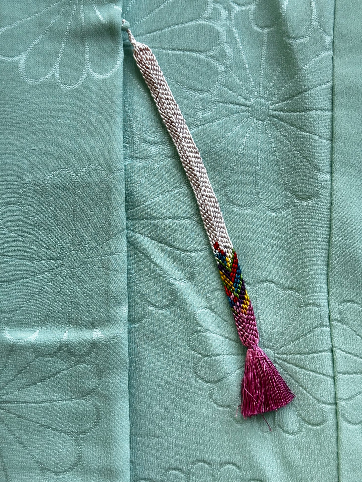 Sini-turkoosi Chrysanthemum Haori