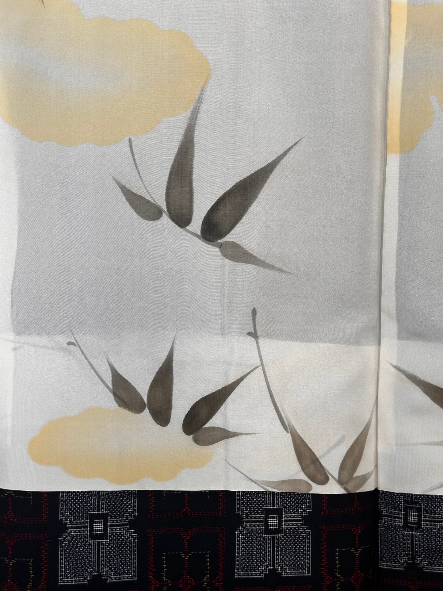 Motiv floral geometric Haori