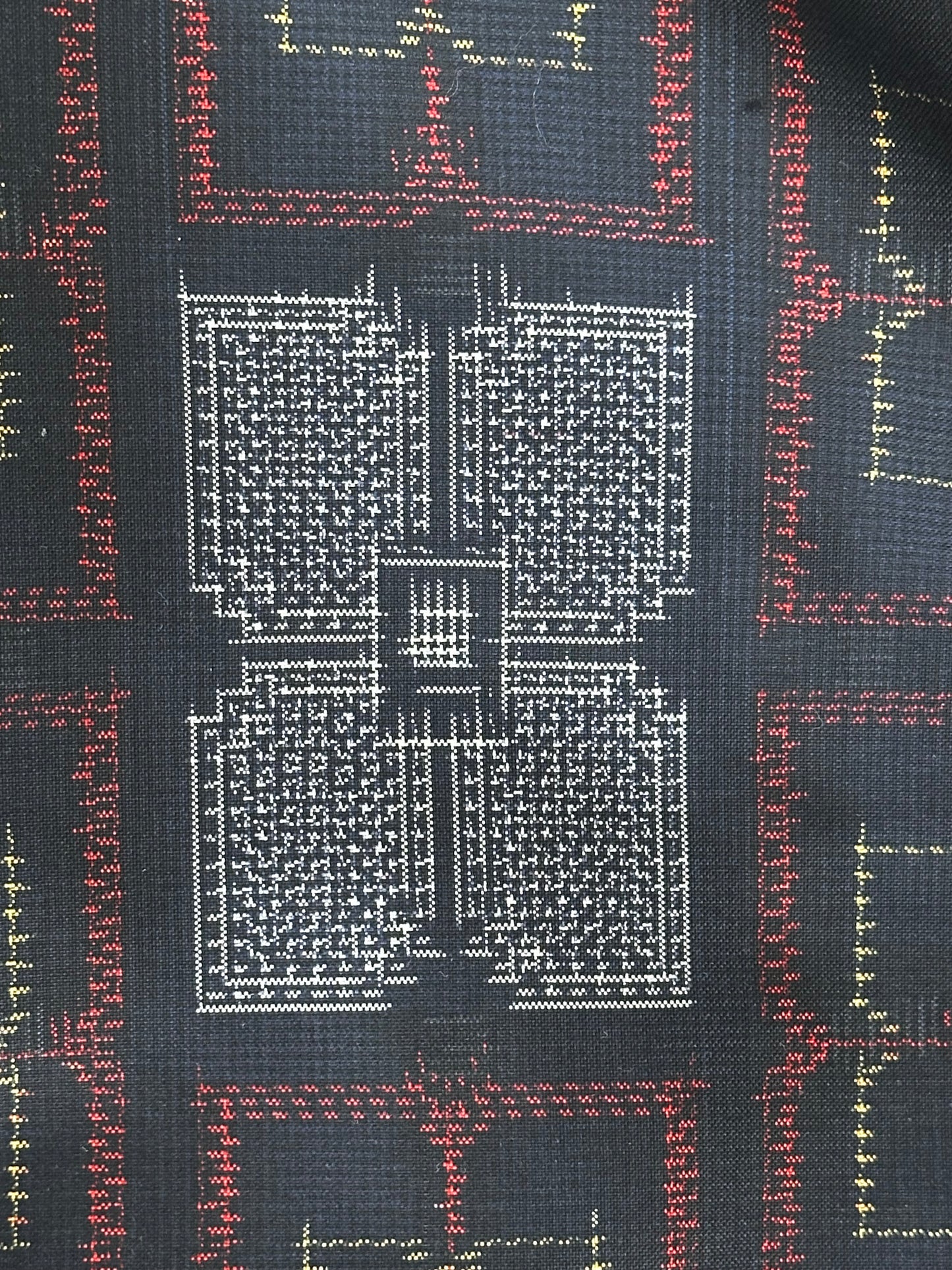 Motiv floral geometric Haori
