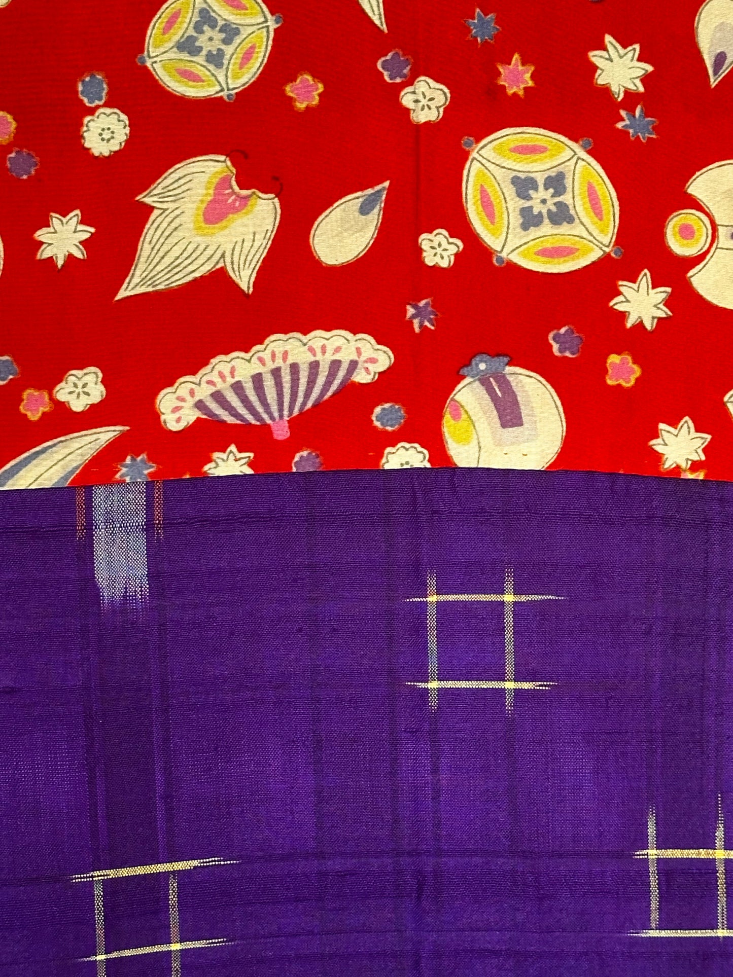 Antique Vibrant Purple Meisen Haori
