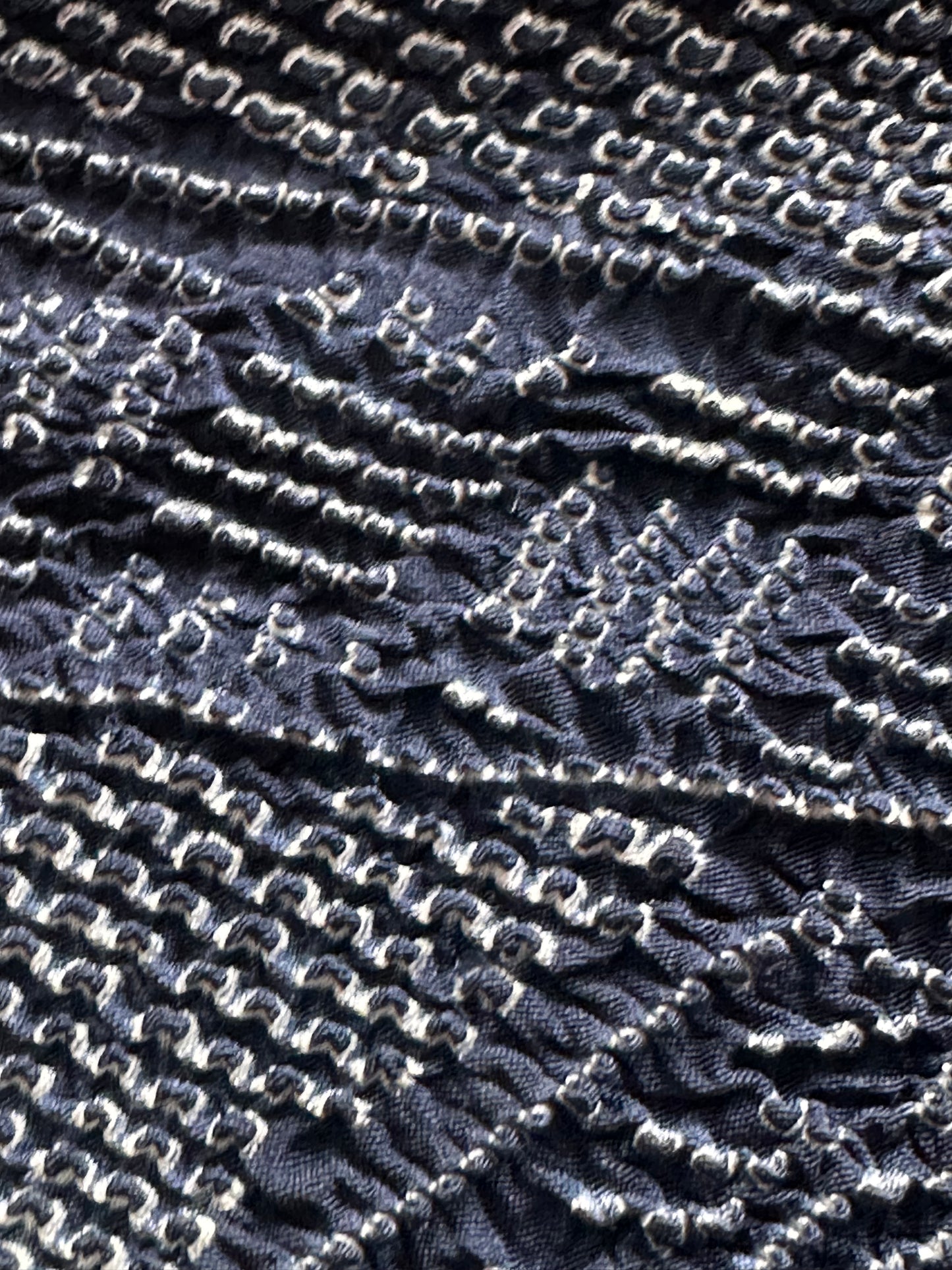 Bleumarin Shibori Heko Obi