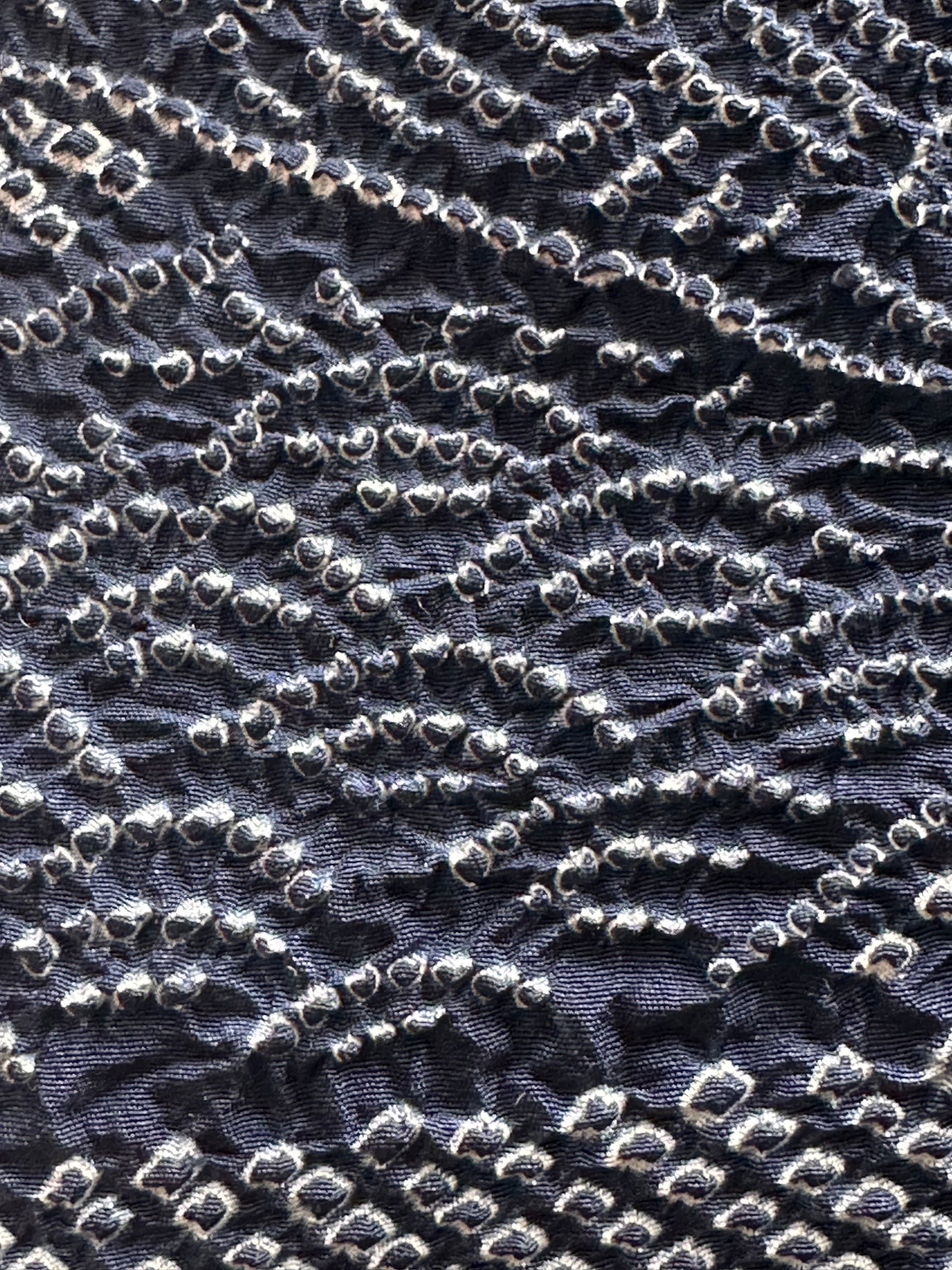 Bleumarin Shibori Heko Obi