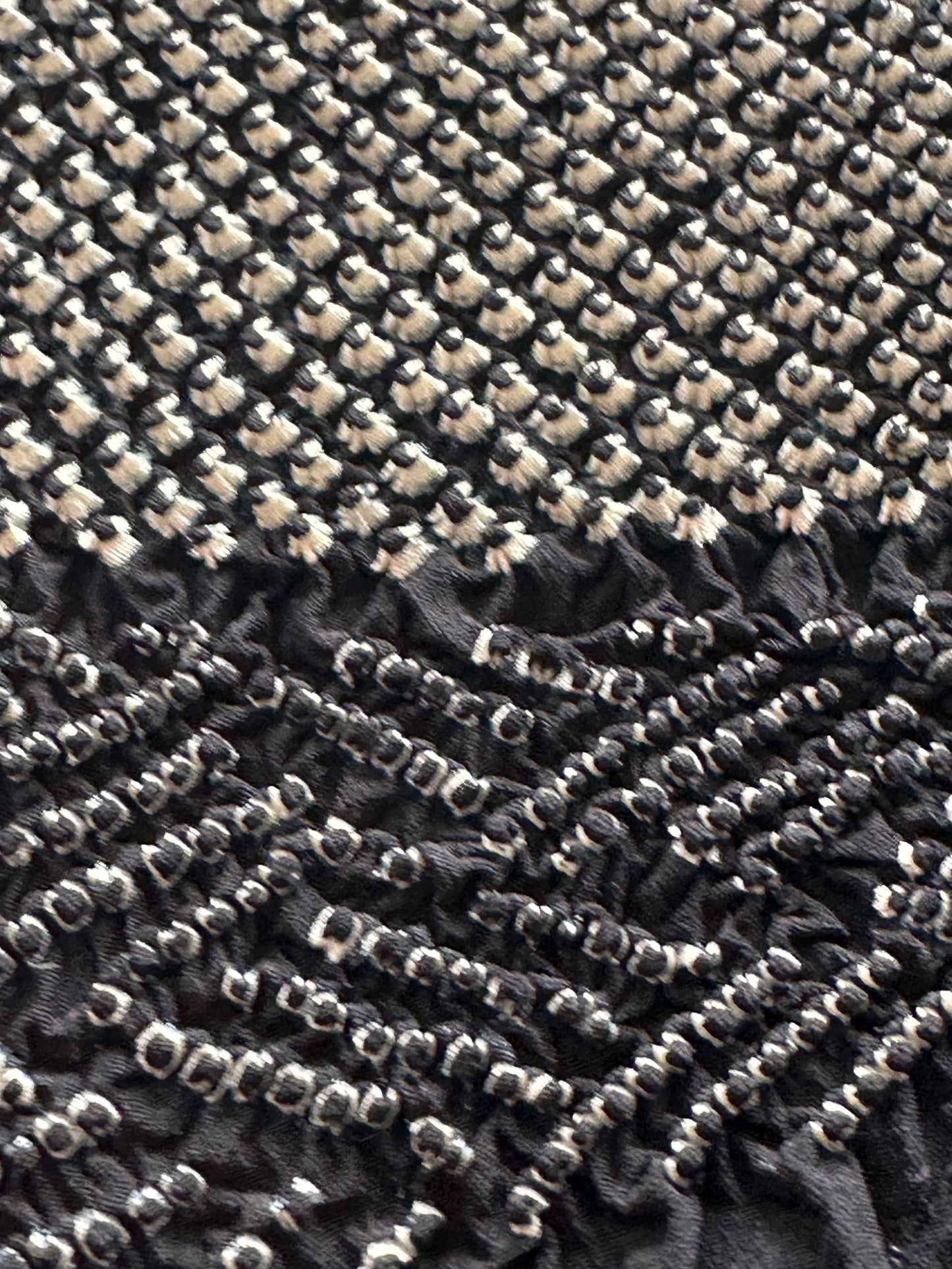 Musta Shibori Heko Obi