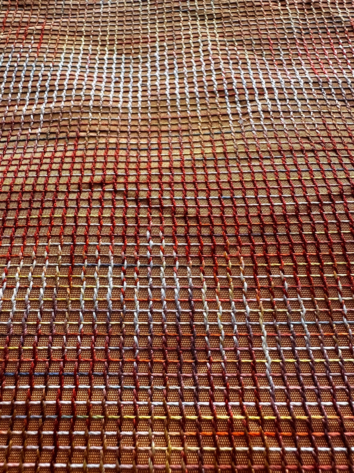 Silken Grid Fukuro Obi