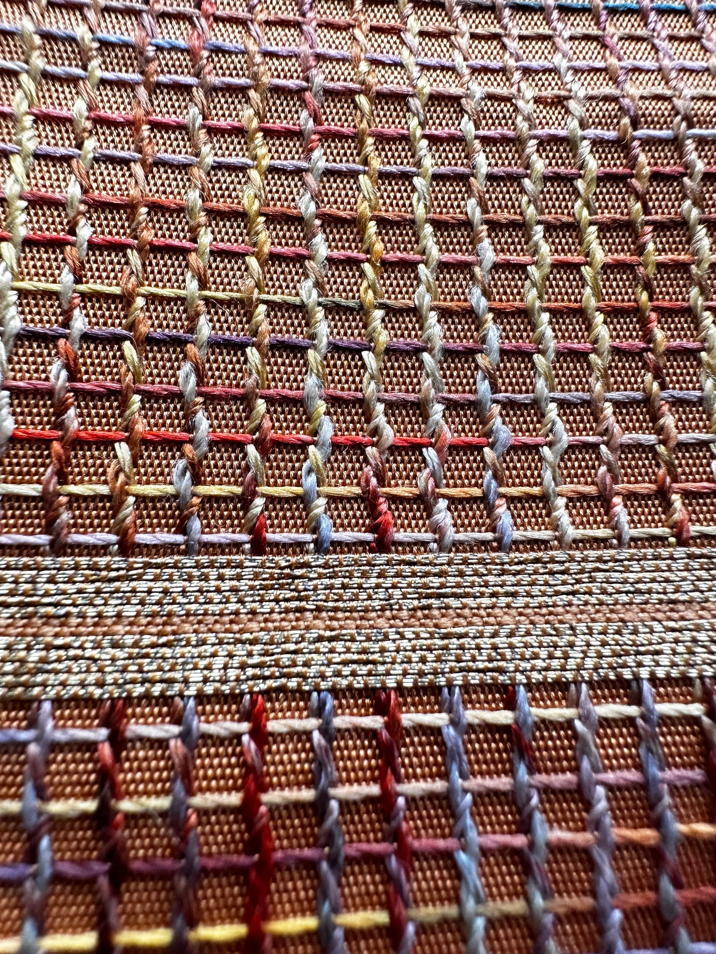Silken Grid Fukuro Obi