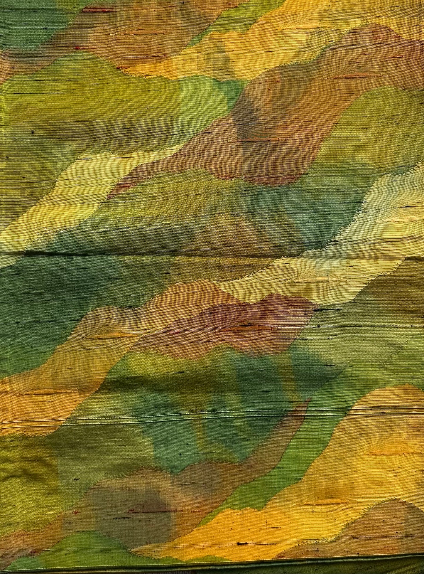 Waves of Green Fukuro Obi
