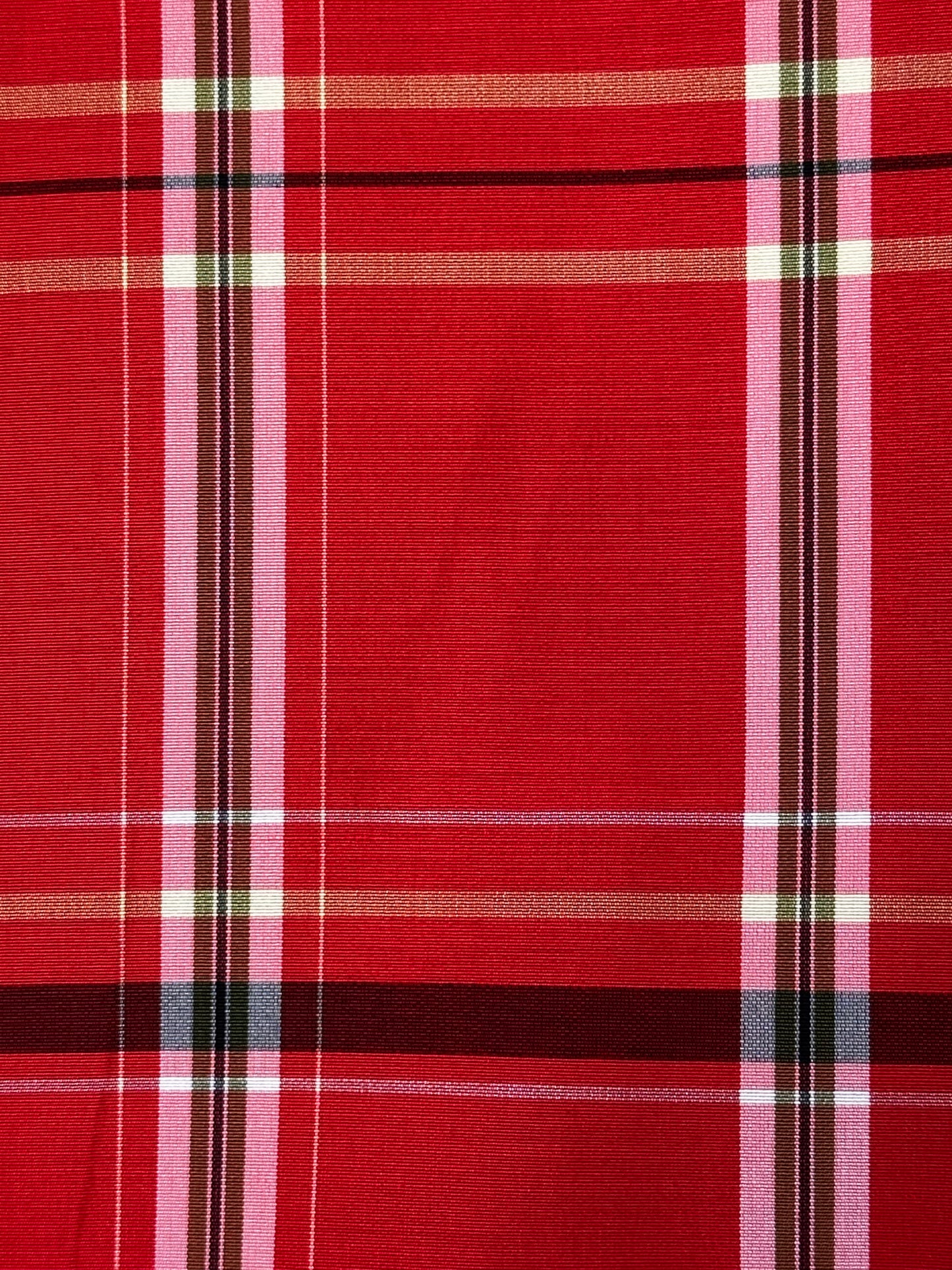 Punaruutuinen Pongee Haori