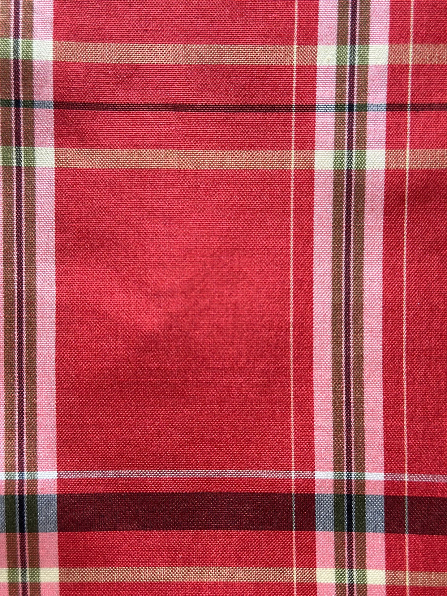 Punaruutuinen Pongee Haori