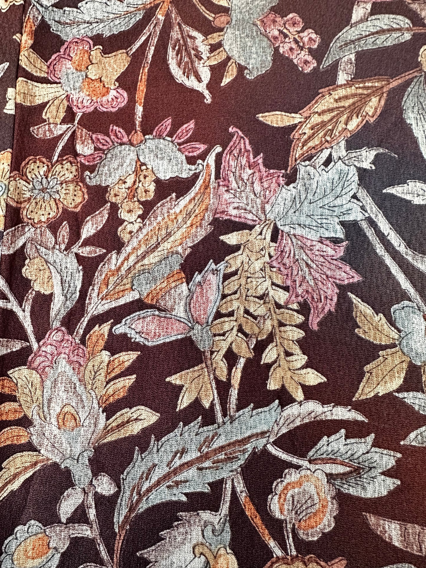 Kimono Maroon Garden