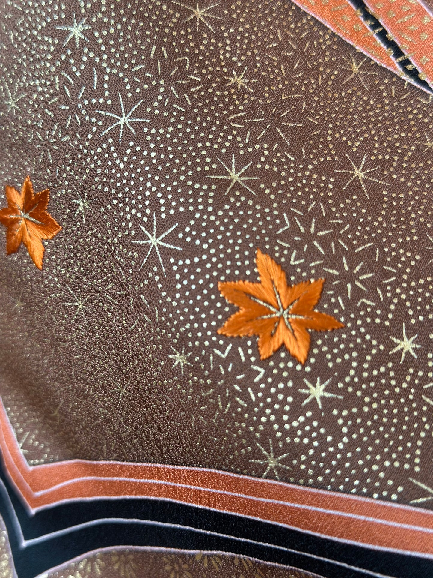 Set Kimono și Poșetă Golden Blaze Tsukesage