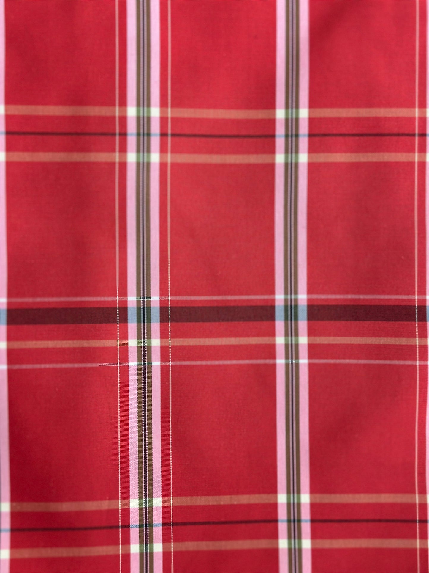 Punaruutuinen pongee-kimono