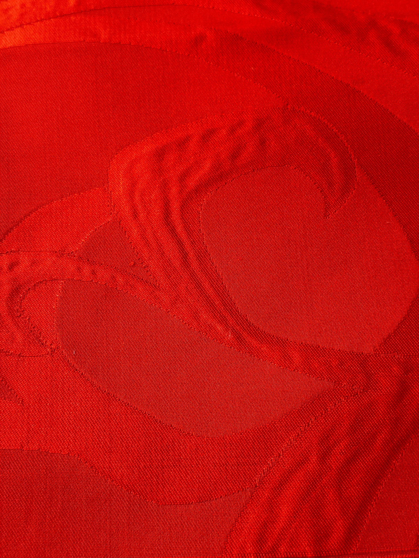Radiant Red Waves Fukuro Obi