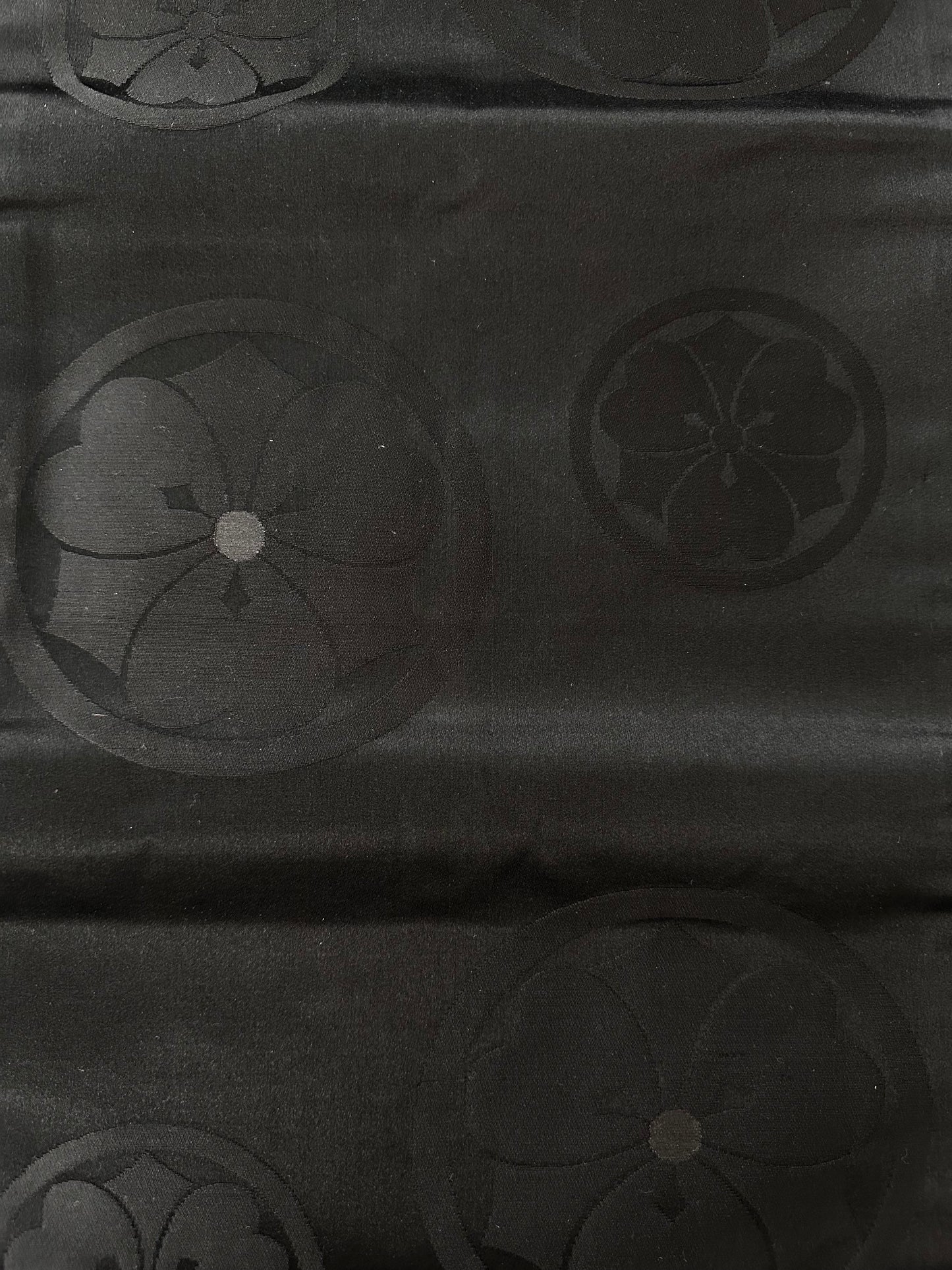 Black Sakura Crest Nagoya Obi