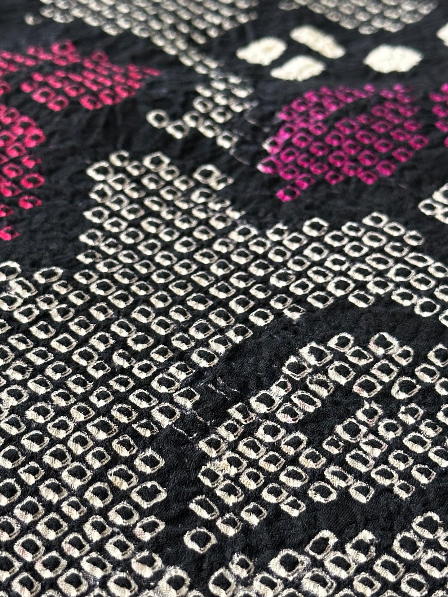 Red & Purple Floral Shibori Haori