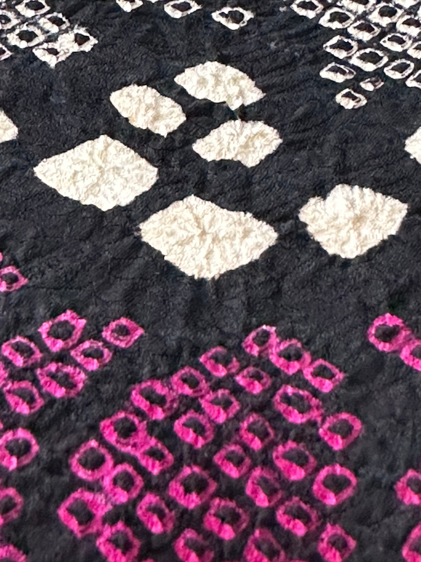 Red & Purple Floral Shibori Haori