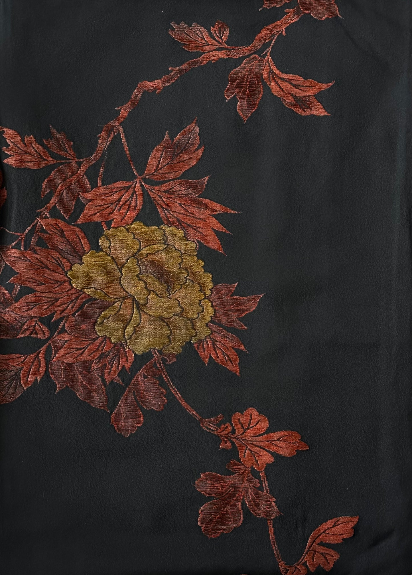 Black Chrysanthemum Elegance Haori