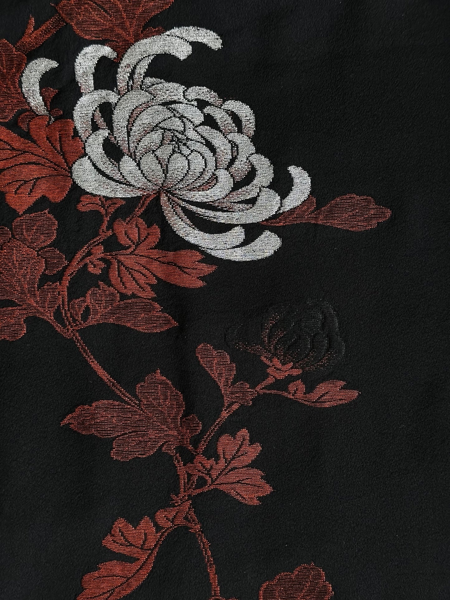 Black Chrysanthemum Elegance Haori