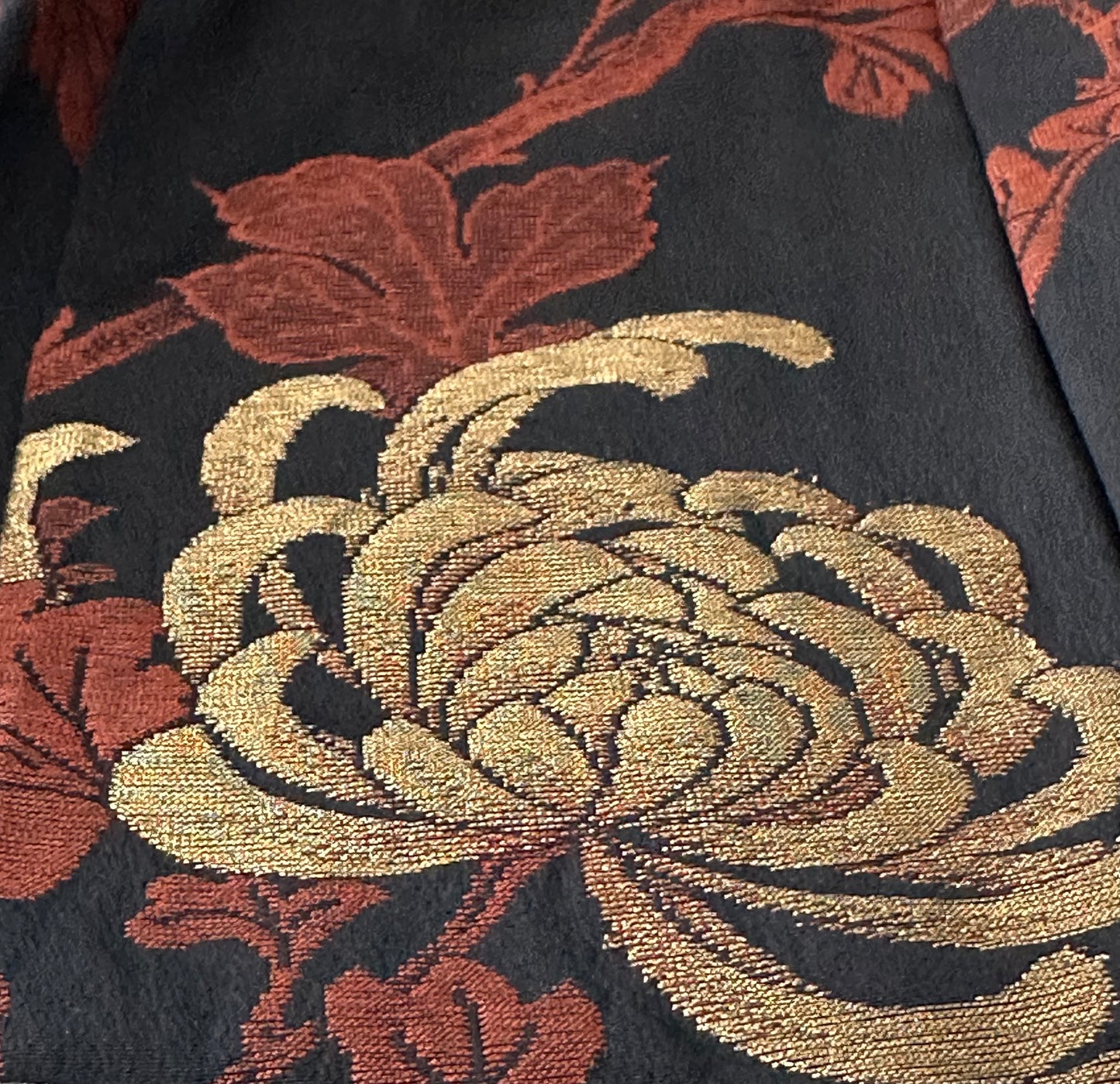 Black Chrysanthemum Elegance Haori