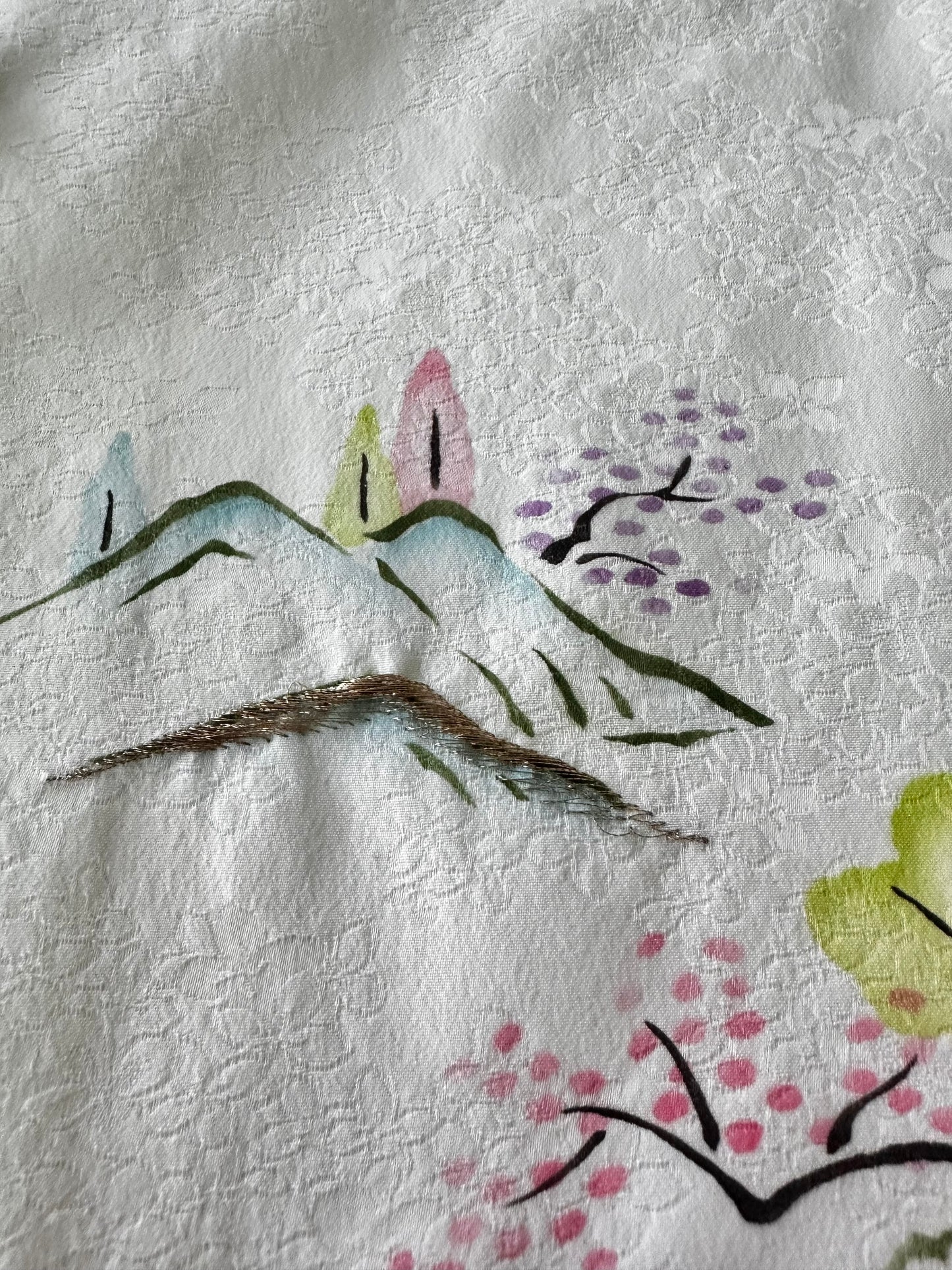 Vintage-haori ombré-taivaan sävyillä