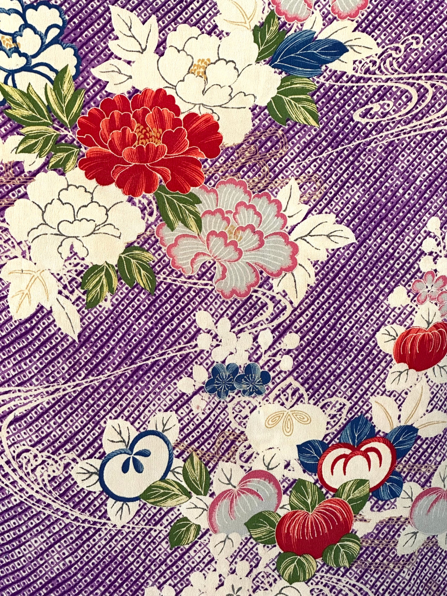 Tachibana & Peony Vintage Juban