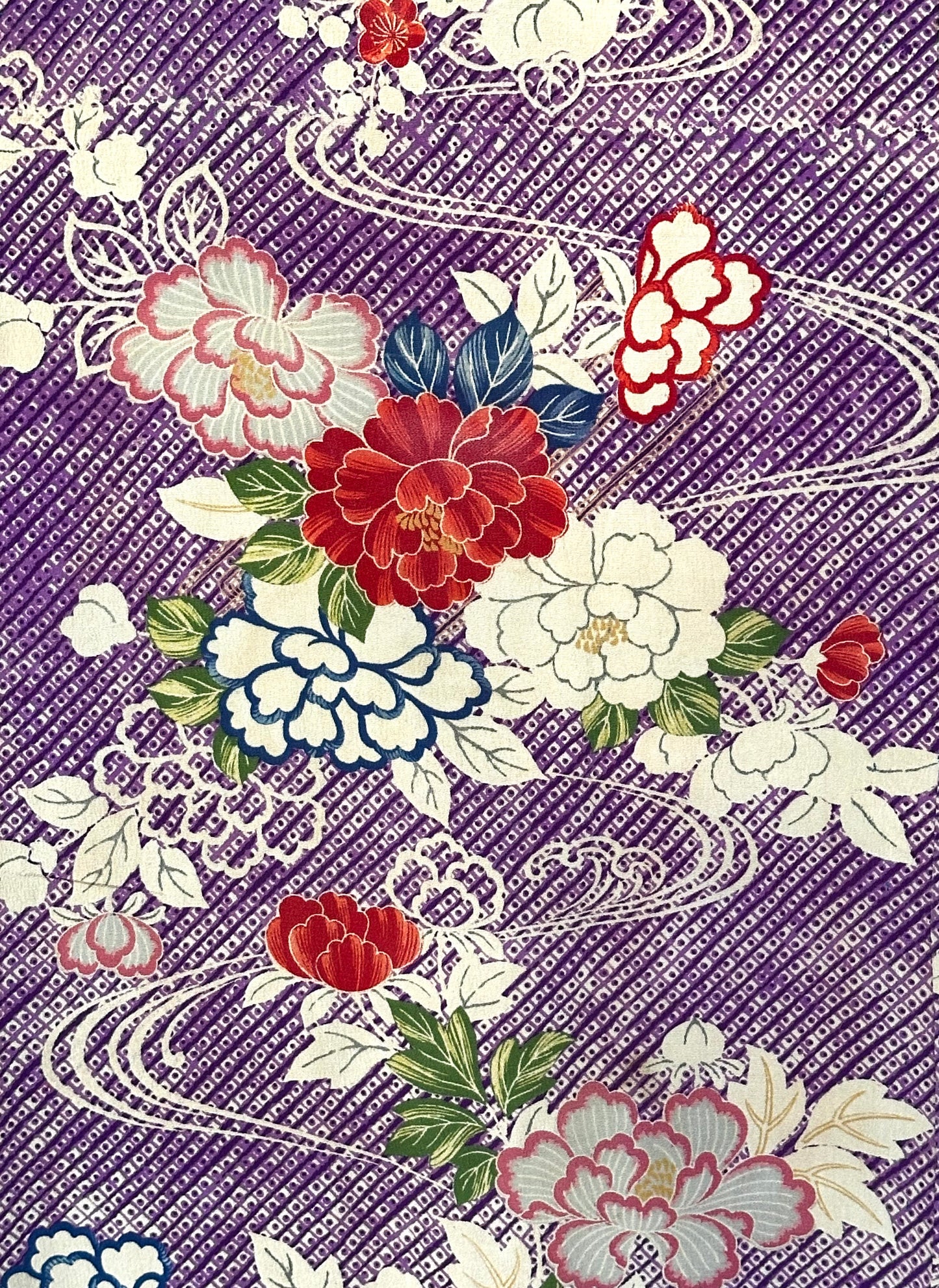 Tachibana & Peony Vintage Juban