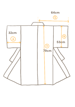 Sininen ja punainen Harmony Haori