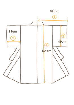 Yksivärinen kauneusruudullinen kimono