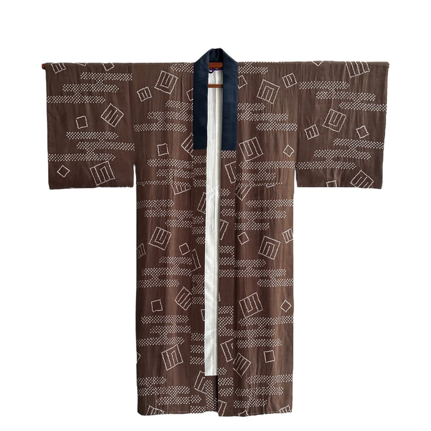 Antiikkinen silkki Shibori Juban