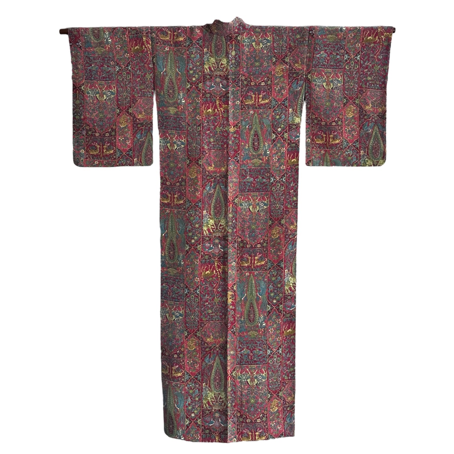 Kimono cu elefant și păsări exotice