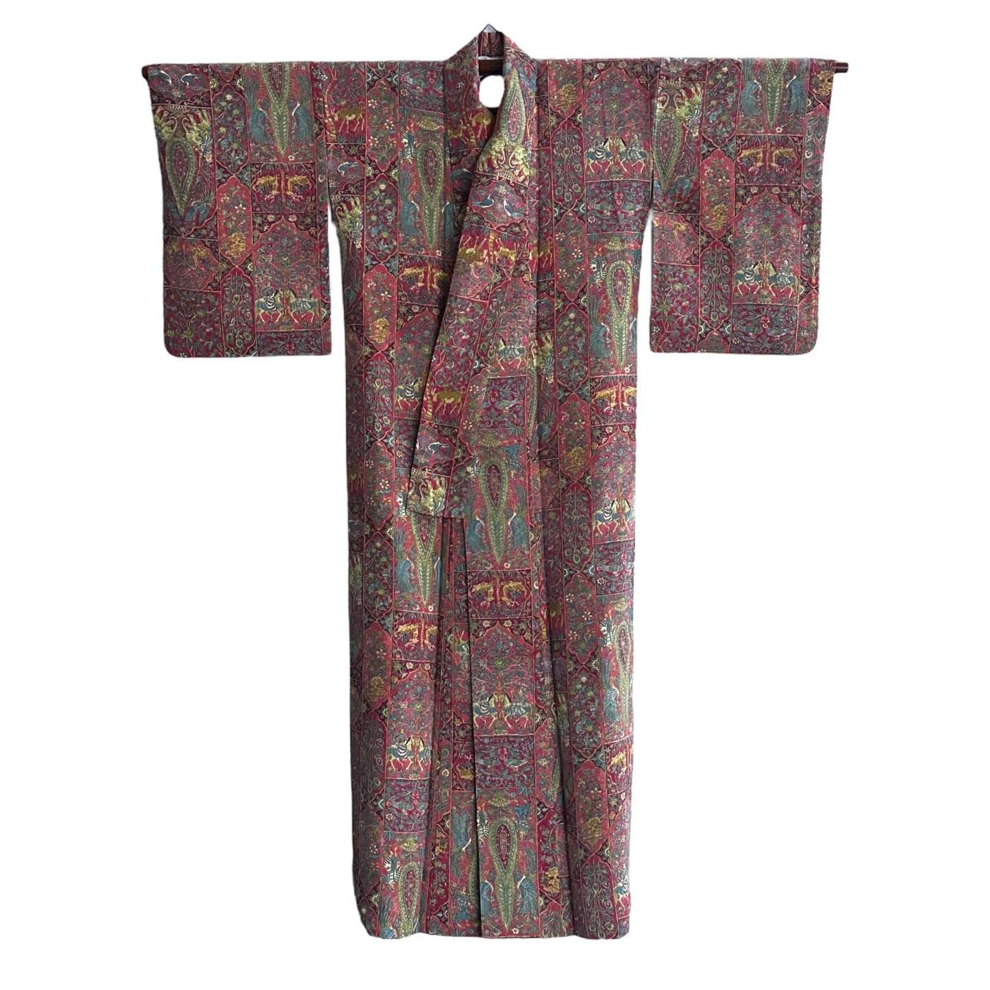 Kimono cu elefant și păsări exotice