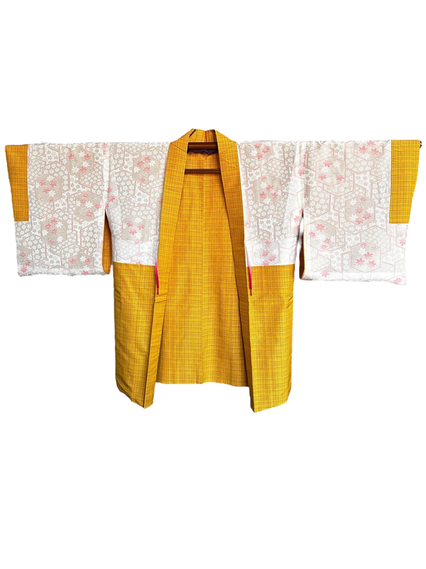 Pehmeä Pongee Yellow Haori