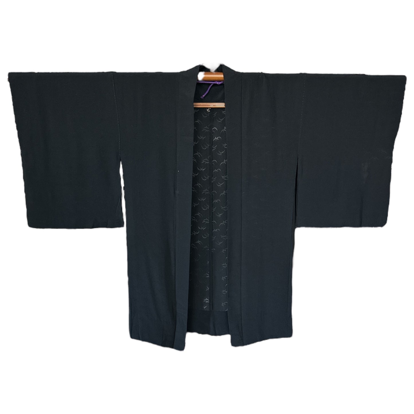 Black Birds Flying Antique Haori