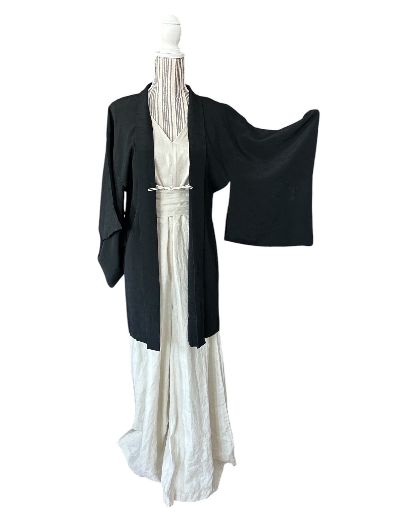 Black Birds Flying Antique Haori