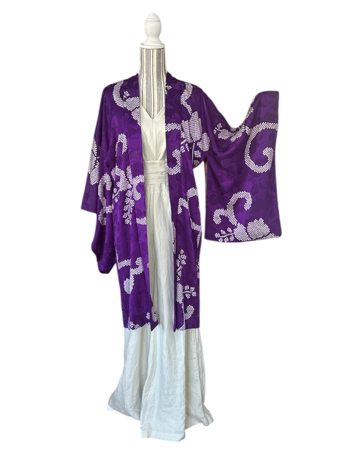 Imperial Purple Antiikki Shibori Haori