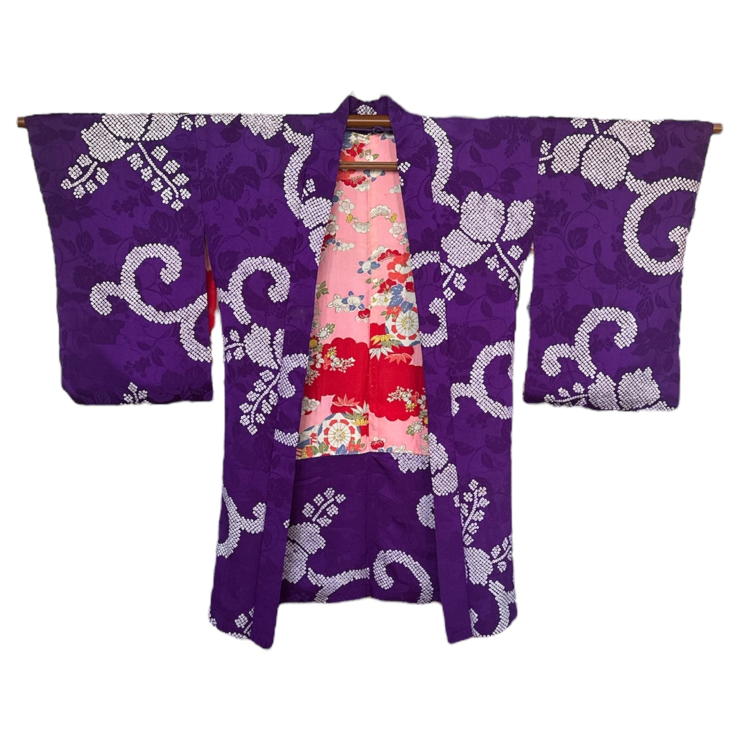 Imperial Purple Antiikki Shibori Haori