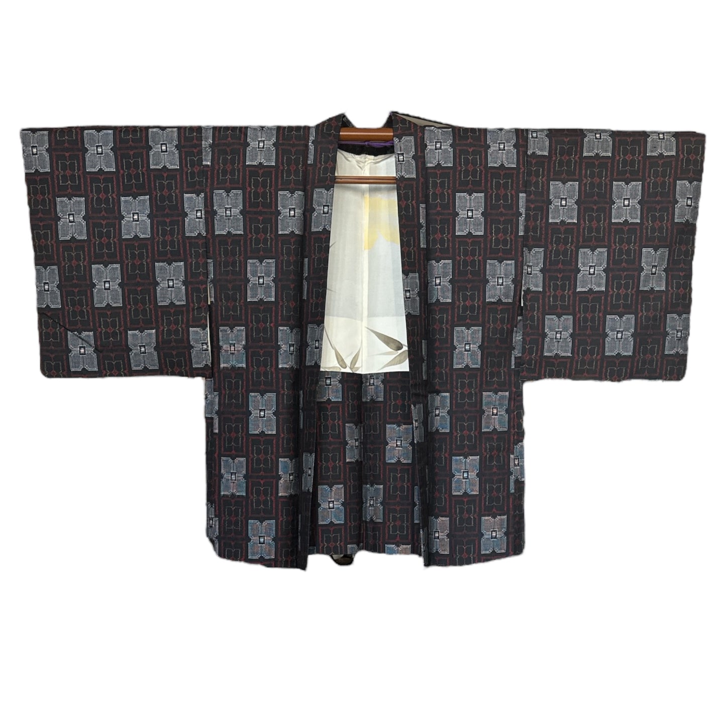 Motiv floral geometric Haori