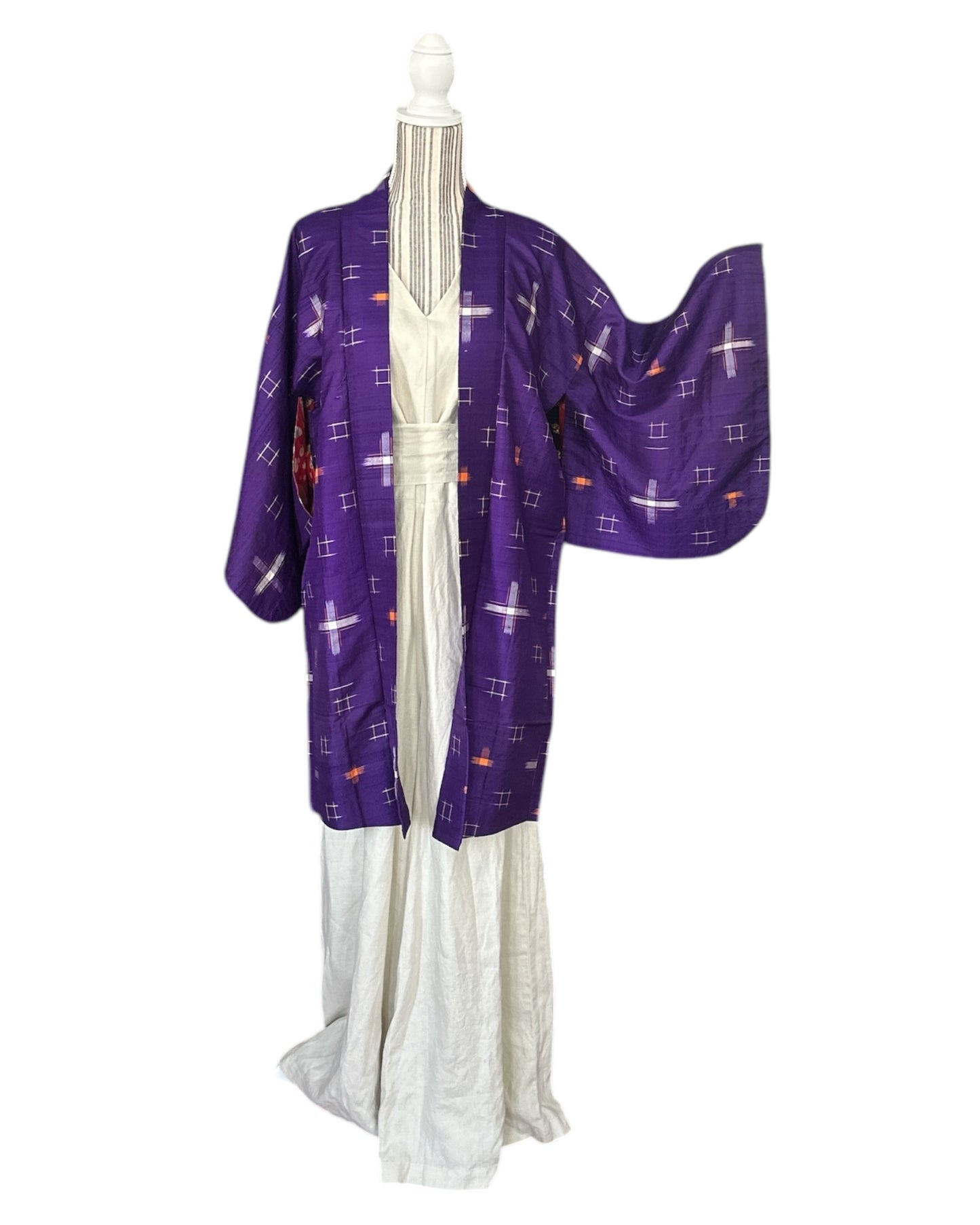 Antique Vibrant Purple Meisen Haori