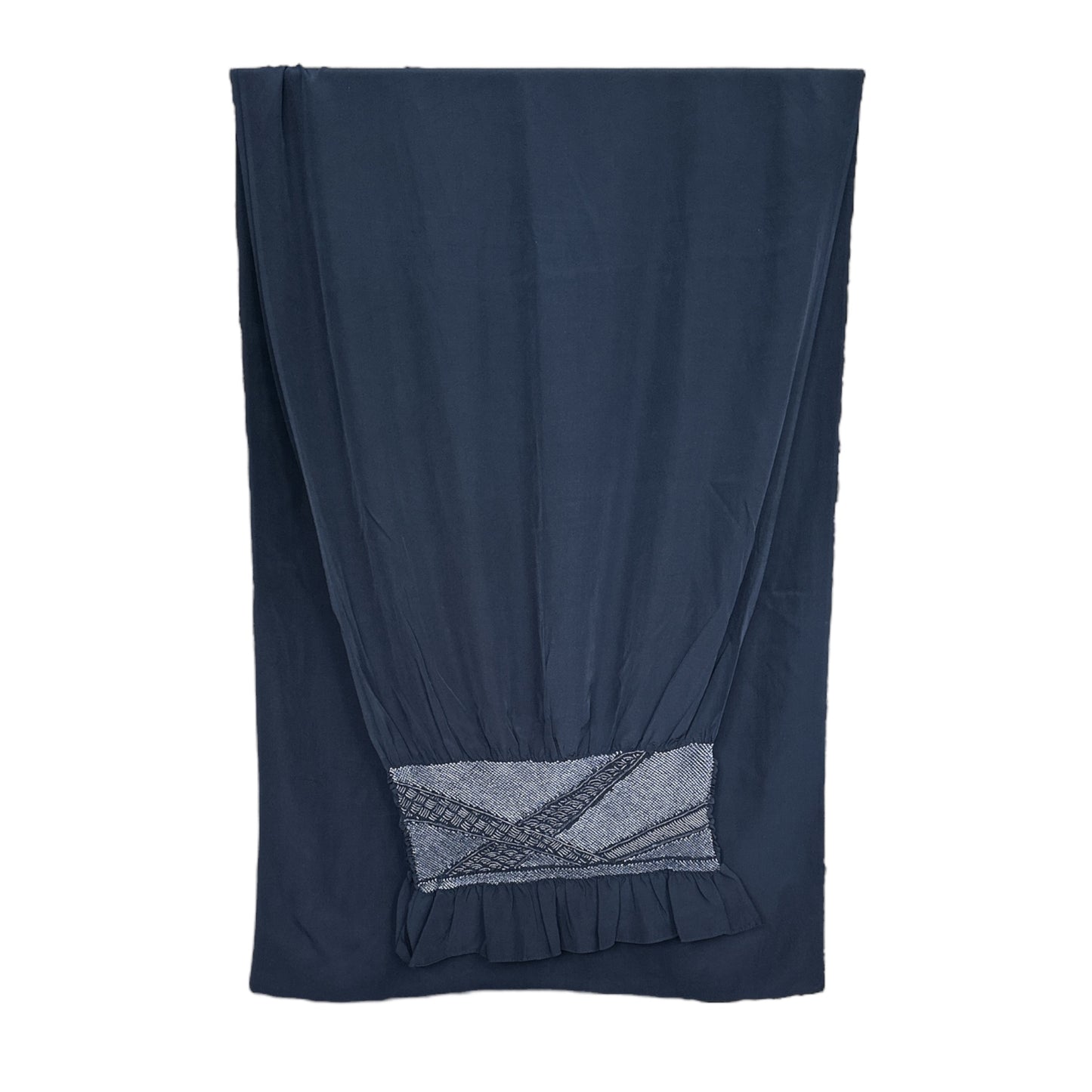 Bleumarin Shibori Heko Obi